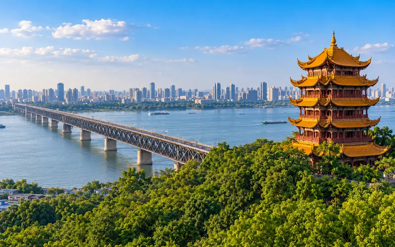 Wuhan city illustration